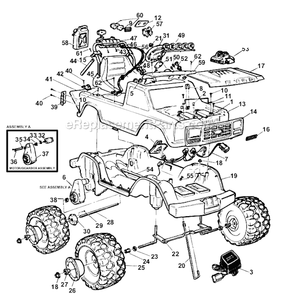 Part Location Diagram of 78570-2469 Power Wheels Wheel